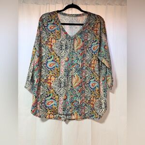 Colorful Paisley Women's Top